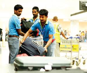 Airport Luggage Dispatcher / Airlines Baggage Sweeper